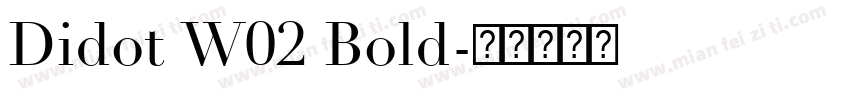 Didot W02 Bold字体转换
